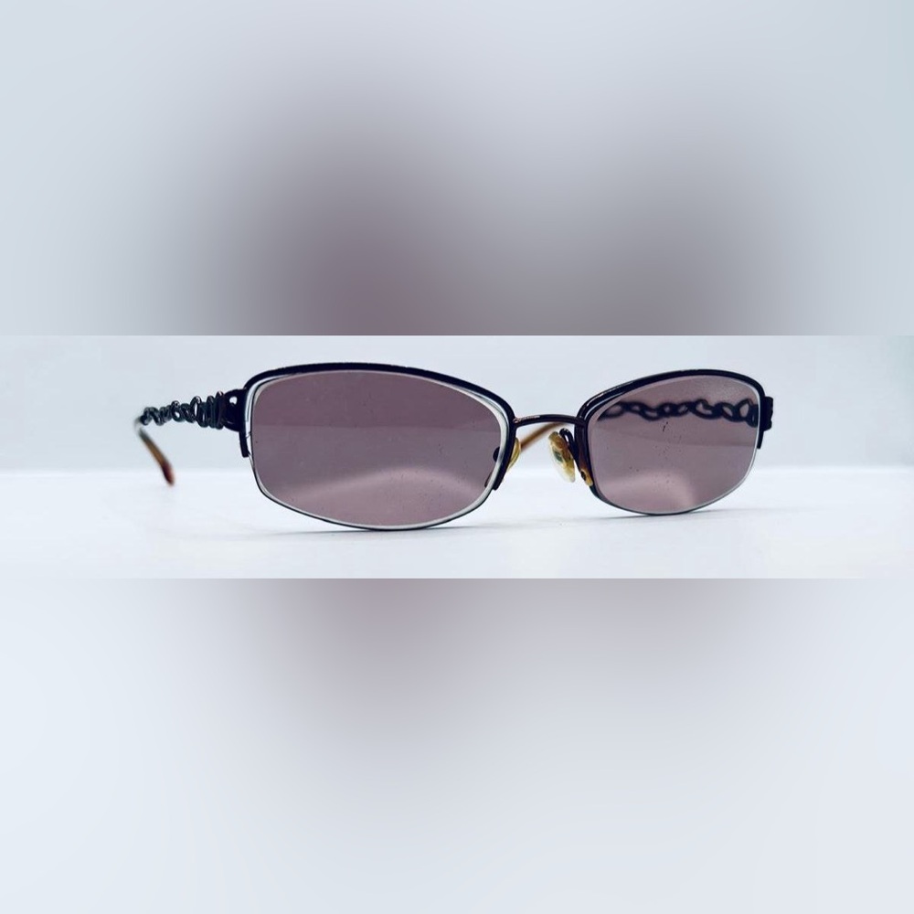 Catherine Deneuve CD-246 Brown Oval Half-Rim Sunglasses Frames Only